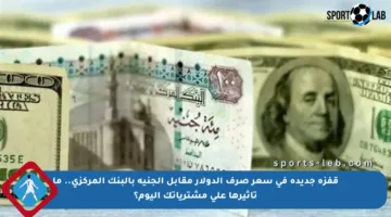 قفزة جديدة في سعر صرف الدولار مقابل الجنيه بالبنك المركزي.. ما تأثيرها على مشترياتك اليوم؟